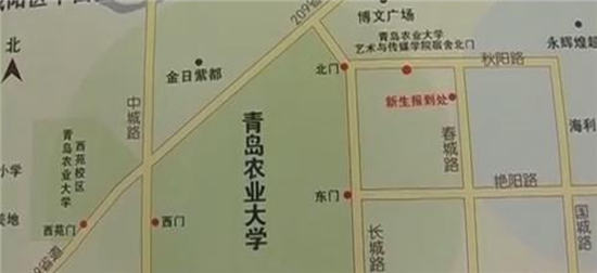 然而报名地点却依然标示为青岛农业大学